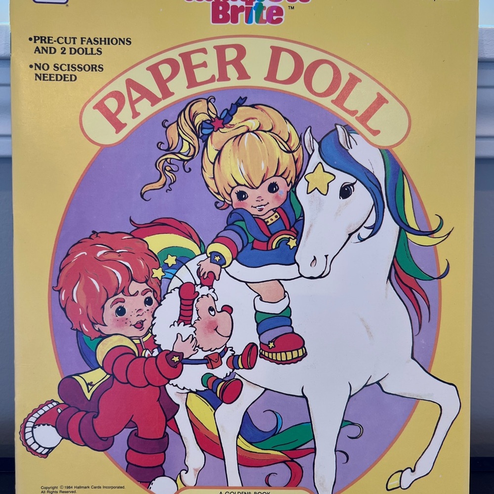 Rainbow Brite Paper Doll Set